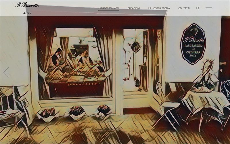 Homepage del sito Il Biscotto Asti
